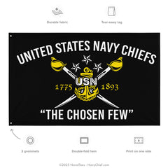 "Crossed Cutlass" Flag | 55" x 34"