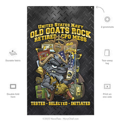 "Old Goats" Flag | 55" x 34"