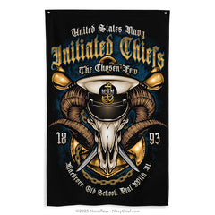 "Initiated Goat Skull" Flag | 55" x 34"