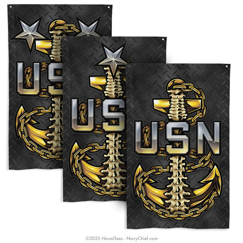 "Backbone Anchor" Flag | 55" x 34"