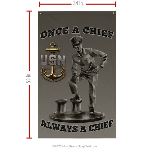 "Chief Statue" Flag | 55" x 34"