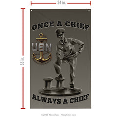 "Chief Statue" Flag | 55" x 34"