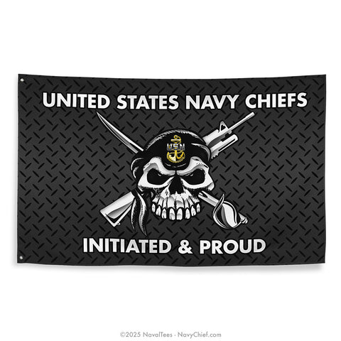 "Initiated Skull" Flag | 55" x 34"