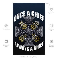 "Once A Chief" Flag | 55" x 34"