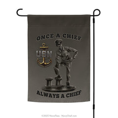 "Chief Statue" Garden Flag | 12" x 17"