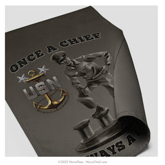 "Chief Statue" Garden Flag | 12" x 17"