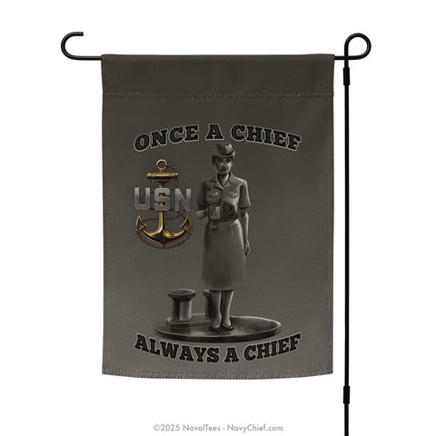 "Chief Statue" Garden Flag | 12" x 17"
