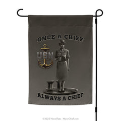"Chief Statue" Garden Flag | 12" x 17"