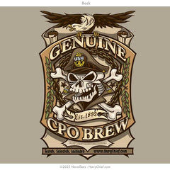 "CPO Brew" Long Sleeve Tee | Khaki