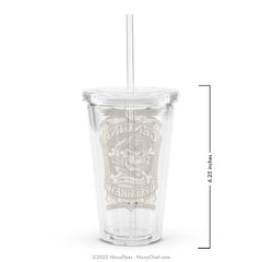 "CPO Brew" - 16oz Clear Plastic Tumbler
