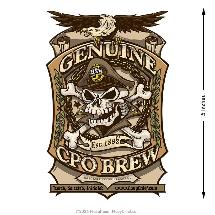 "CPO BREW" | 5 inch Vinyl Decal