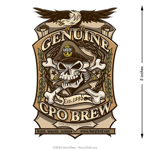 "CPO BREW" | 5 inch Vinyl Decal