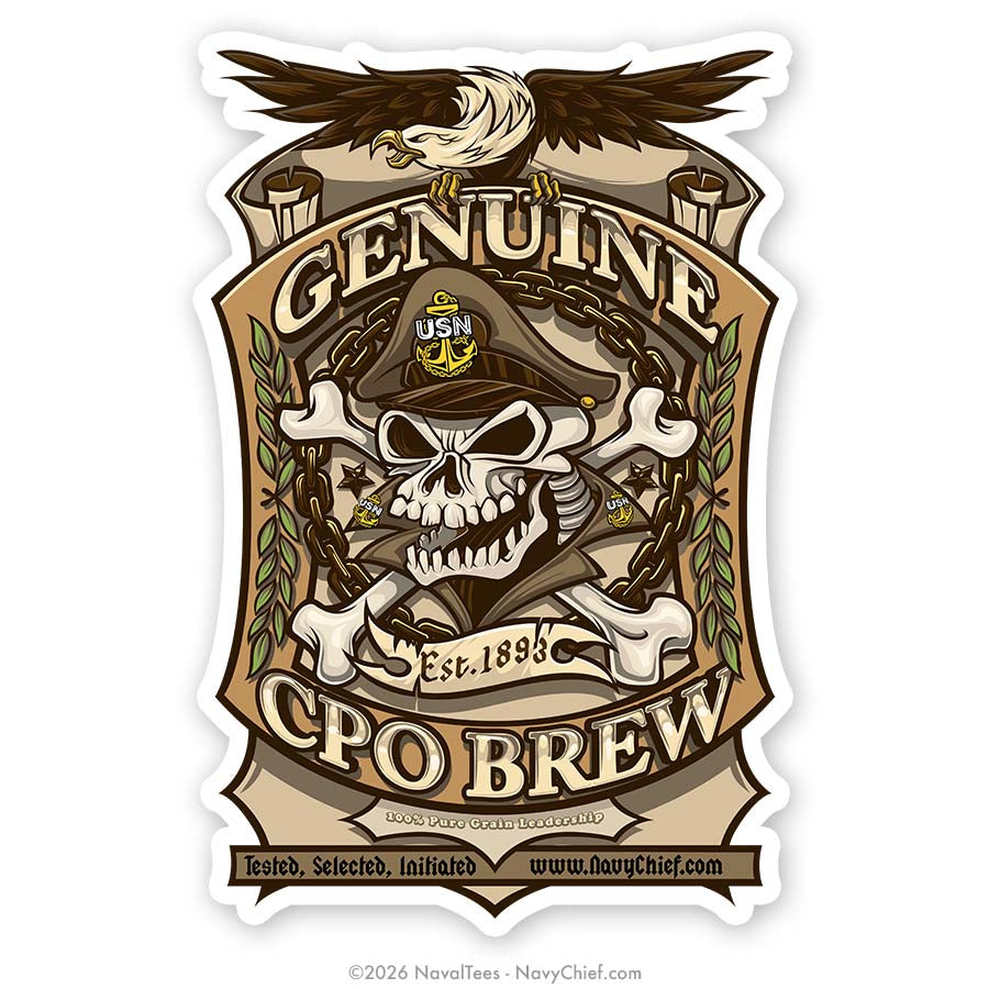 "CPO BREW" | 5 inch Vinyl Decal