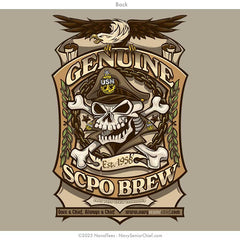"SCPO Brew" Long Sleeve Tee | Khaki