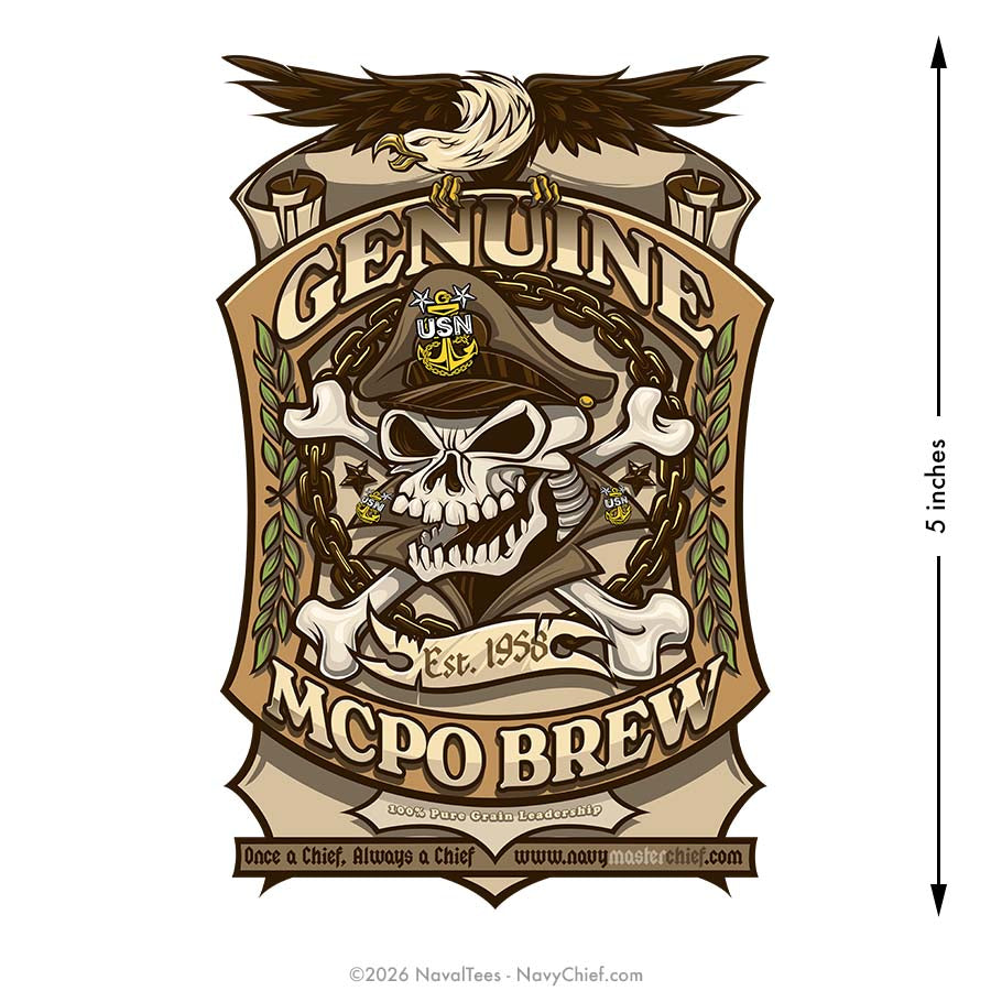 "MCPO Brew" | 5 inch Vinyl Decal