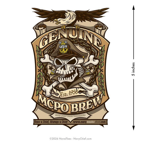 "MCPO Brew" | 5 inch Vinyl Decal