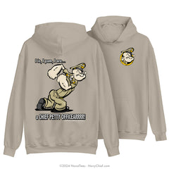 "Chief Popeye" Hooded Sweatshirt | Khaki