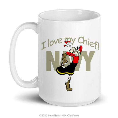 Olive Oyl "Love My Chief" | Coffee Mug