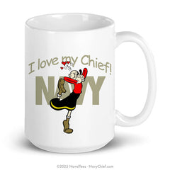 Olive Oyl "Love My Chief" | Coffee Mug