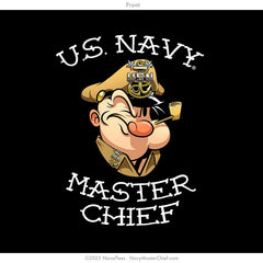 "MCPO Popeye Tattoos" Long Sleeve Tee | Black