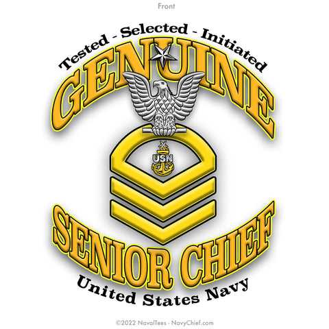 "Genuine Senior Chief" Polo - White