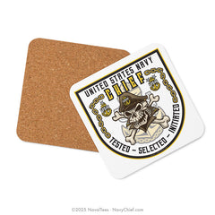 "The Original Skull" Coaster | Cork-Backed