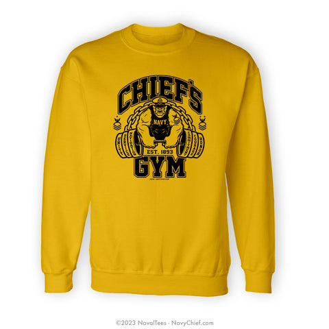 "Chiefs Gym" Crewneck Sweatshirt - Gold