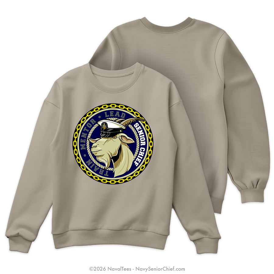 "TML Goat" Crewneck Sweatshirt | Khaki