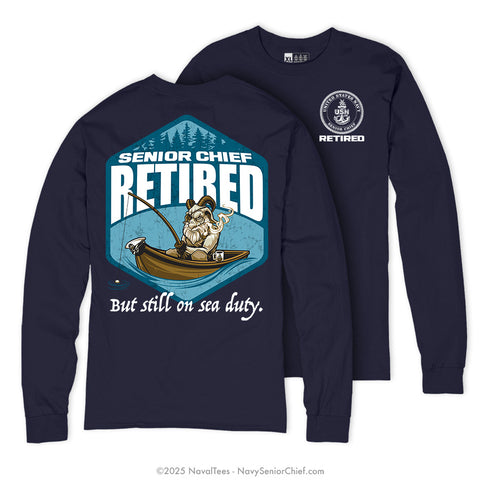 "Sea Duty SCPO" Long Sleeve Tee | Navy
