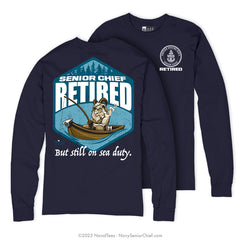 "Sea Duty" Long Sleeve Tee | Navy