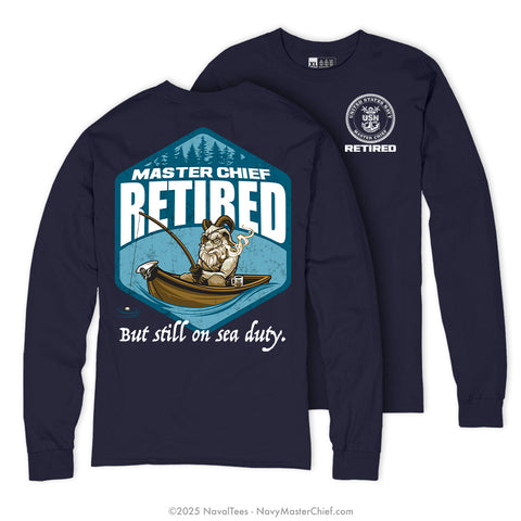 "Sea Duty MCPO" Long Sleeve Tee | Navy