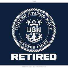 "Sea Duty MCPO" Long Sleeve Tee | Navy