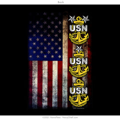 "Chief Flag" Long Sleeve Tee | Black