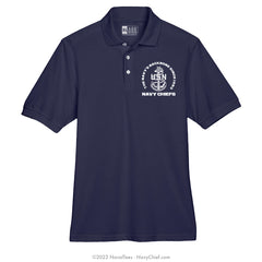 "Backbone Anchor" Polo - Navy