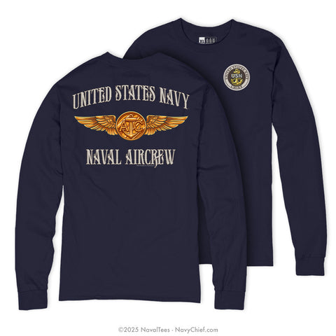 CPO "Naval Aircrew" Long Sleeve Tee | Navy