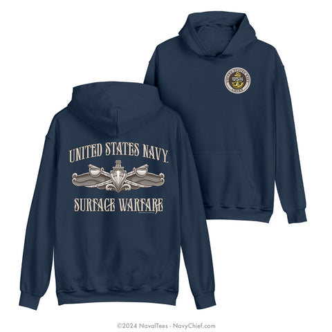 CPO "Enlisted Surface Warfare" Hooded Sweatshirt | Navy