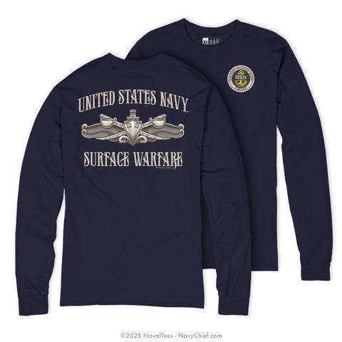 CPO "Enlisted Surface Warfare" Long Sleeve Tee | Navy