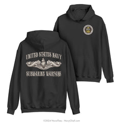 SCPO "Submarine Warfare" Hooded Sweatshirt | Black