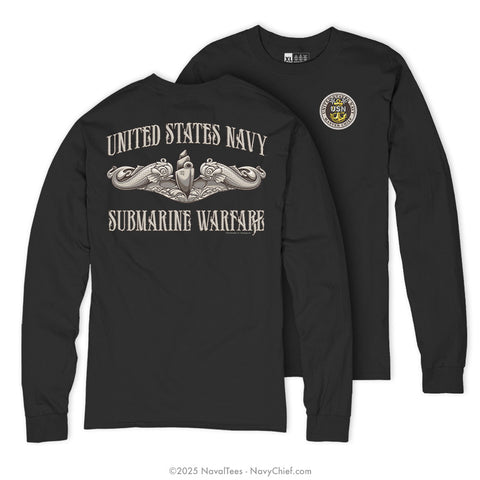 MCPO "Submarine Warfare" Long Sleeve Tee | Black