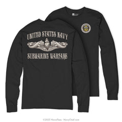 MCPO "Submarine Warfare" Long Sleeve Tee | Black