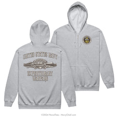 MCPO "Expeditionary Warfare" Zippered Hoodie | Heather Grey