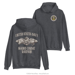 MCPO "Seabee Combat Warfare" Hooded Sweatshirt | Dark Heather