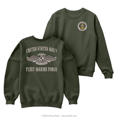 CPO "Fleet Marine Force" Sweatshirt | Military Green