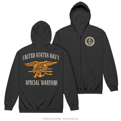 CPO "Special Warfare" Zippered Hoodie | Black