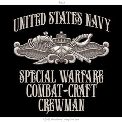 SCPO "Special Warfare Combat Crewman" Zippered Hoodie | Black