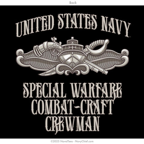 CPO "Special Warfare Combat Crewmen" Long Sleeve Tee | Black