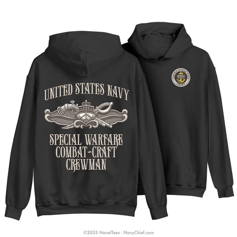 CPO "Special Warfare Combat Crewman" Hooded Sweatshirt | Black