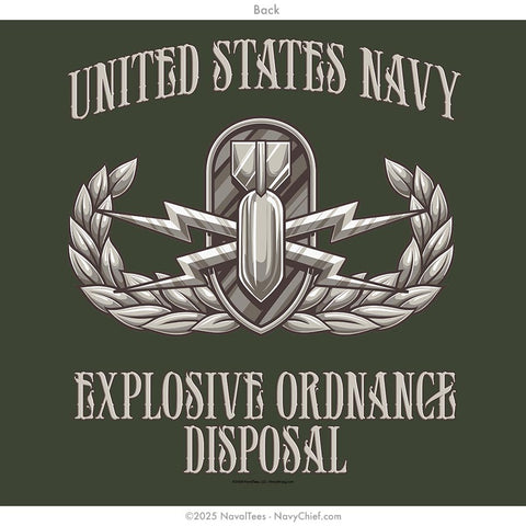 SCPO "Explosive Ordnance Disposal" Long Sleeve Tee | Mil Green