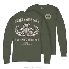 CPO "Explosive Ordnance Disposal" Long Sleeve Tee | Mil Green