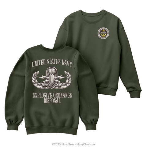 CPO "Explosive Ordnance Disposal" Sweatshirt | Military Green